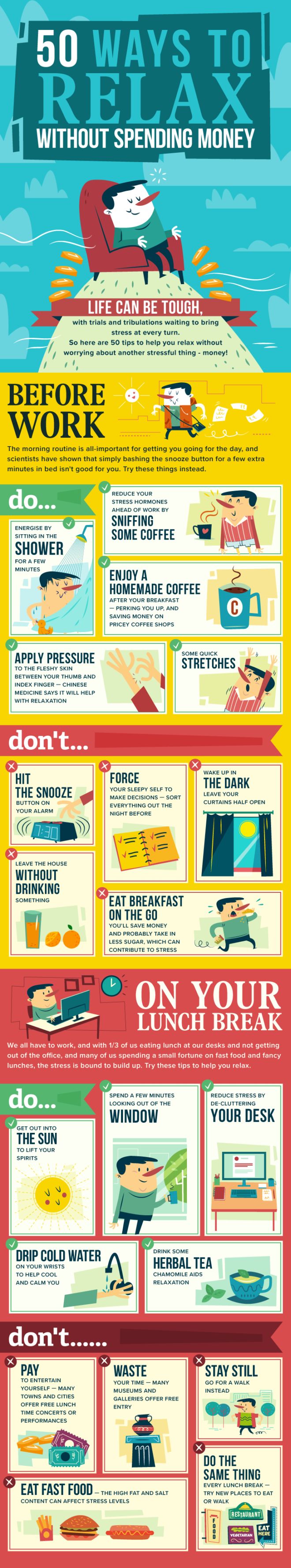 50 Ways You Can Relax Without Spending Any Money