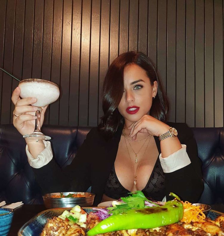 Georgia May Foote Dining Out In Manchester