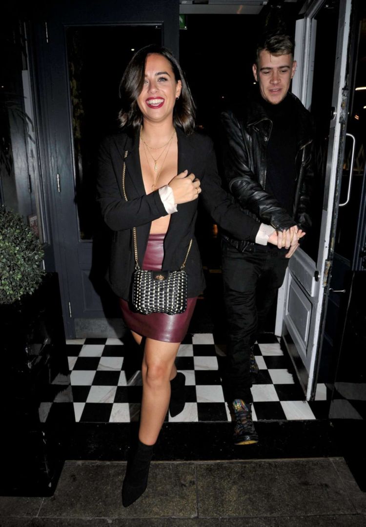 Georgia May Foote Dining Out In Manchester