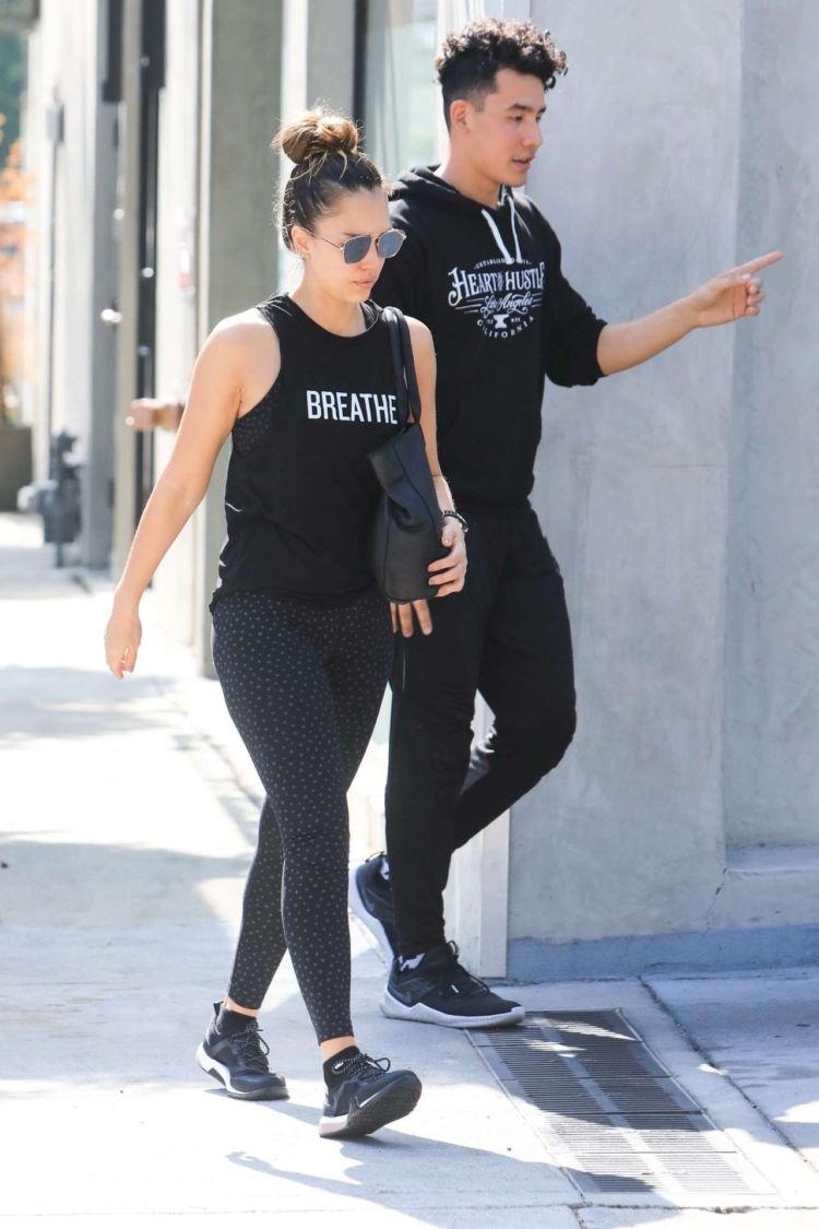 Jessica Alba Candids Outside A Gym In West Hollywood