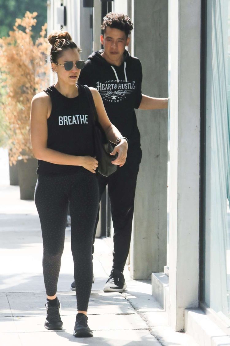 Jessica Alba Candids Outside A Gym In West Hollywood