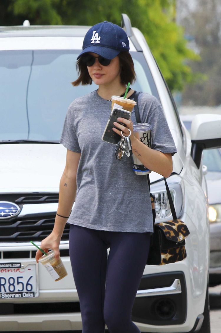 Lucy Hale Arriving At A Gym In Los Angeles