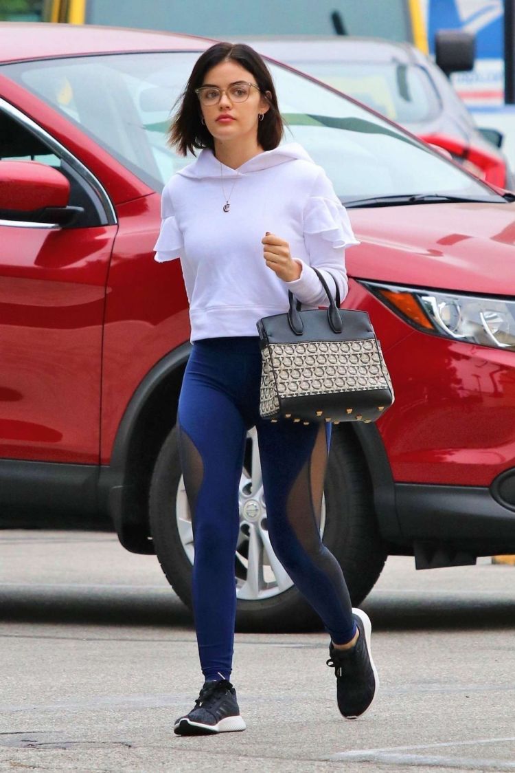 Nerdy Lucy Hale Spotted Out And About In Studio City 