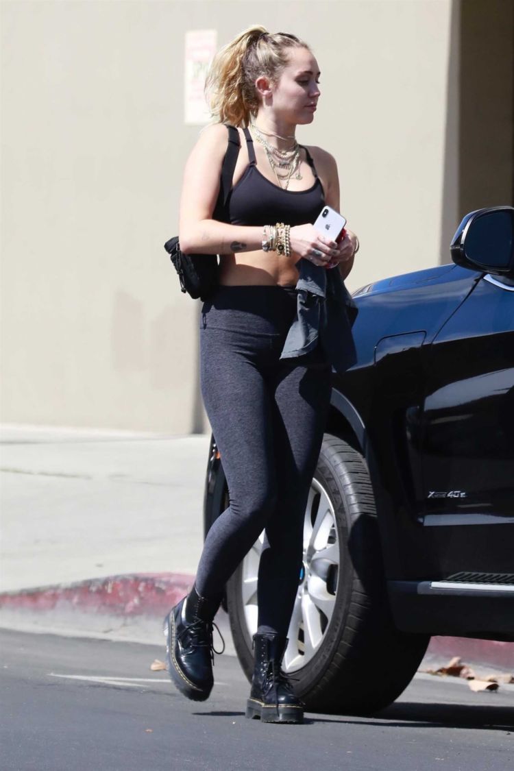 Miley Cyrus Outside A Gym Candids In Los Angeles