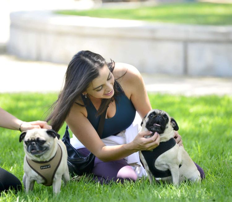 Pretty Rebecca Black Practicing Yoga In A Park