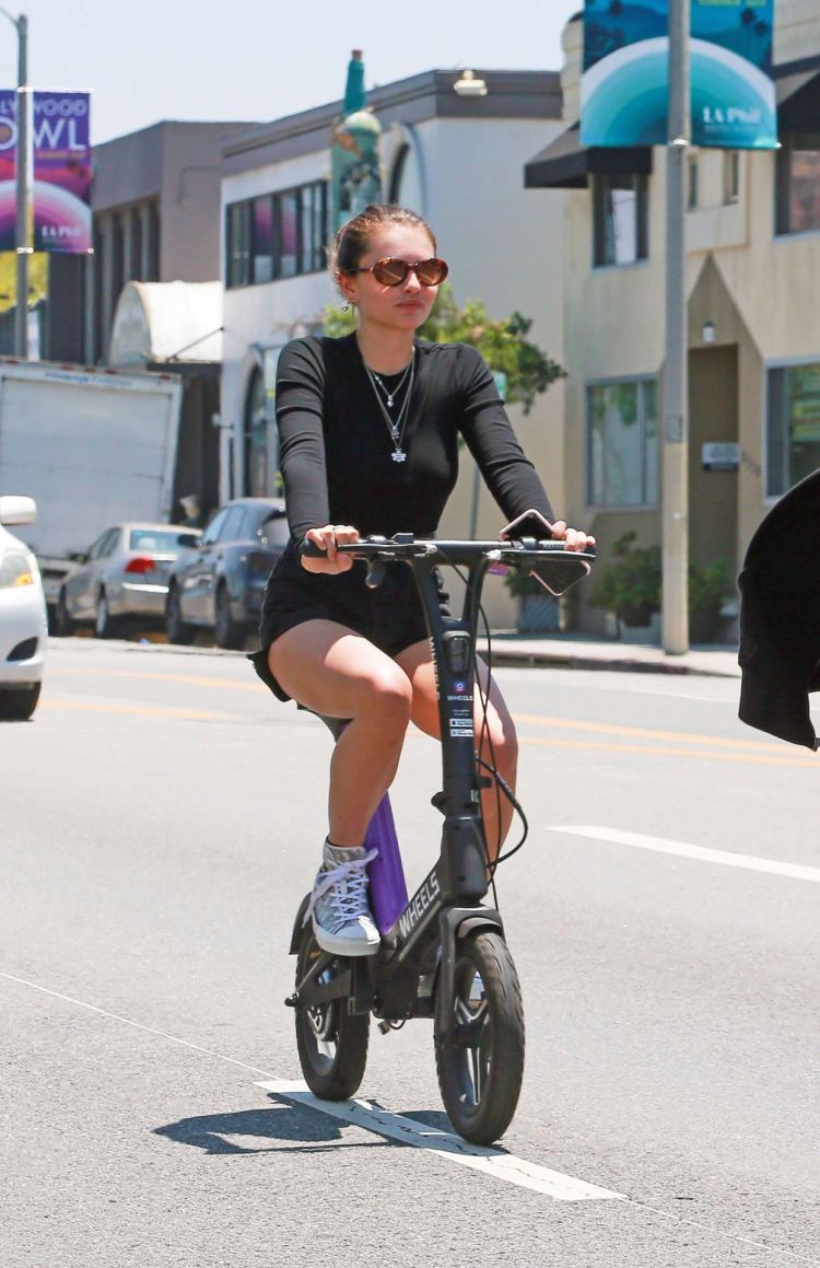 Thylane Blondeau Cycling Out In West Hollywood