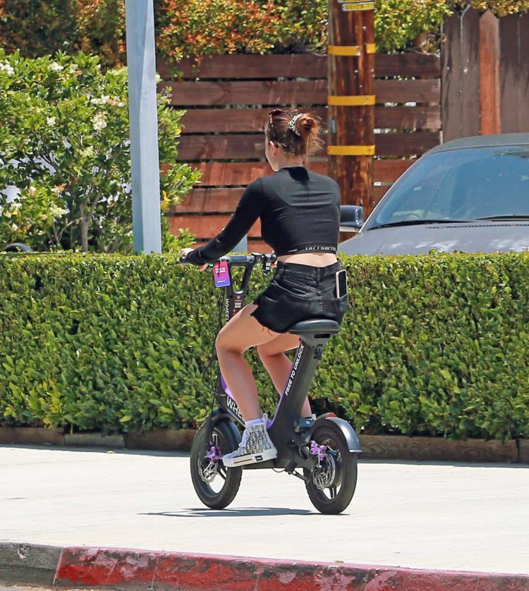 Thylane Blondeau Cycling Out In West Hollywood
