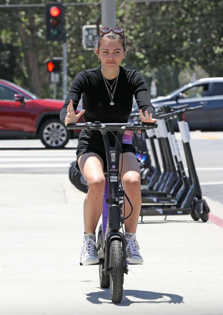 Thylane Blondeau Cycling Out In West Hollywood