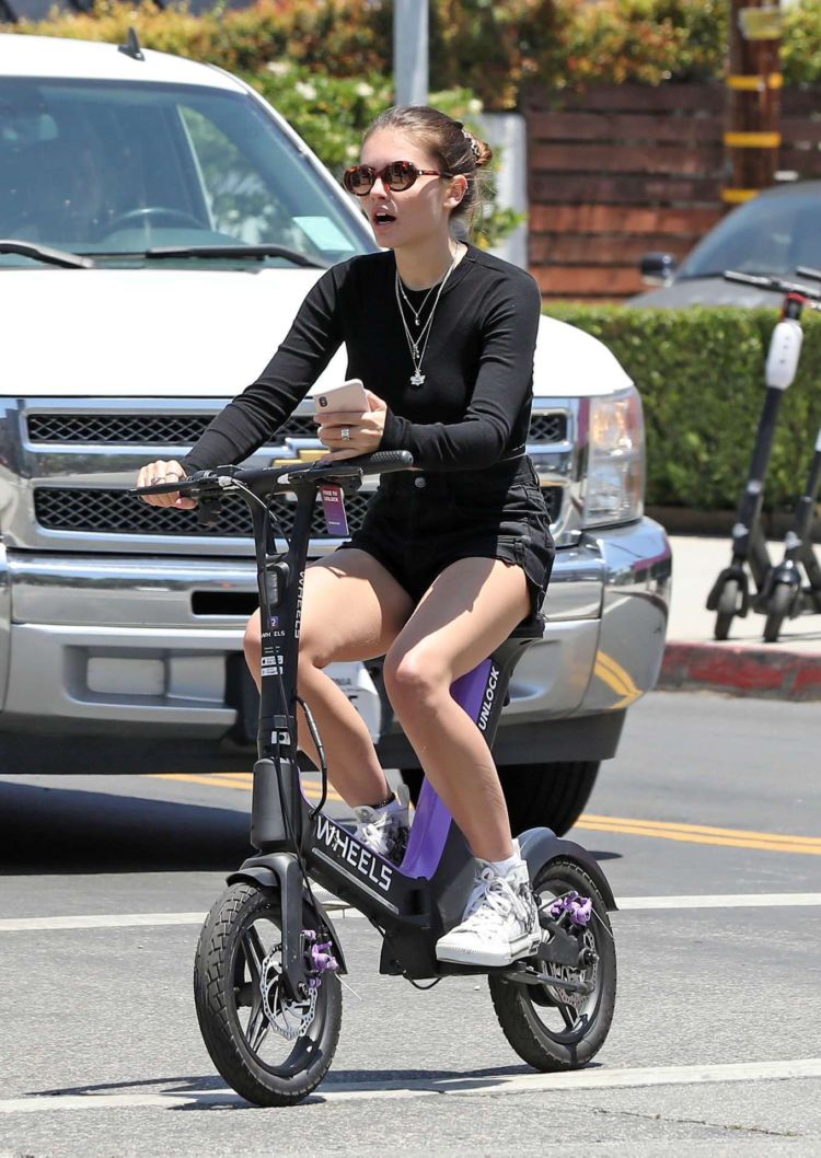 Thylane Blondeau Cycling Out In West Hollywood