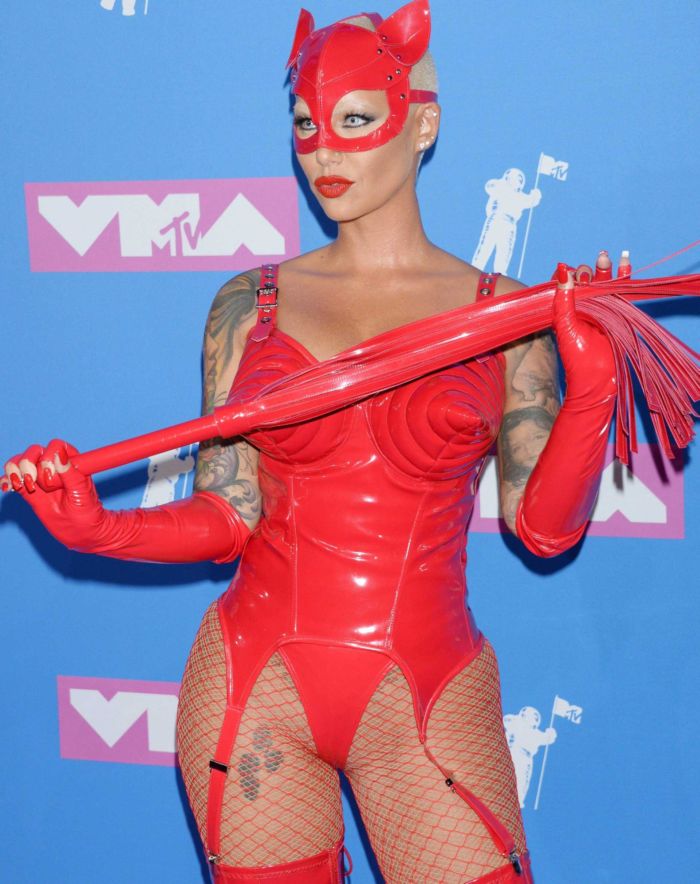 Amber Rose In All Red At MTV Video Music Awards 2018