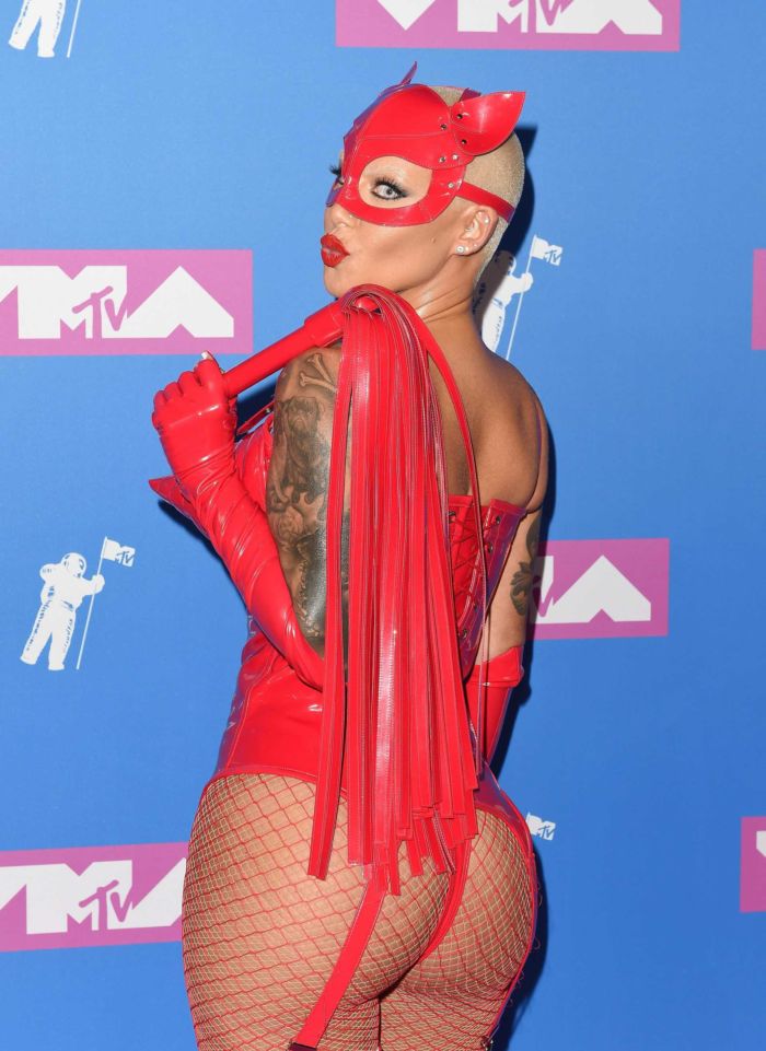 Amber Rose In All Red At MTV Video Music Awards 2018