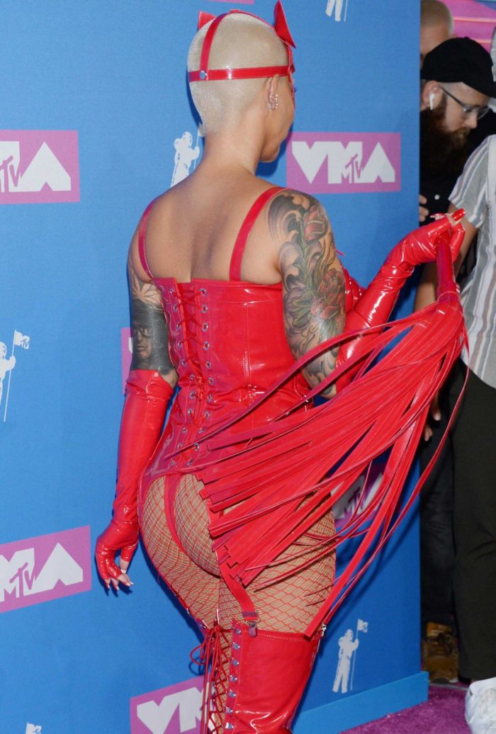 Amber Rose In All Red At MTV Video Music Awards 2018