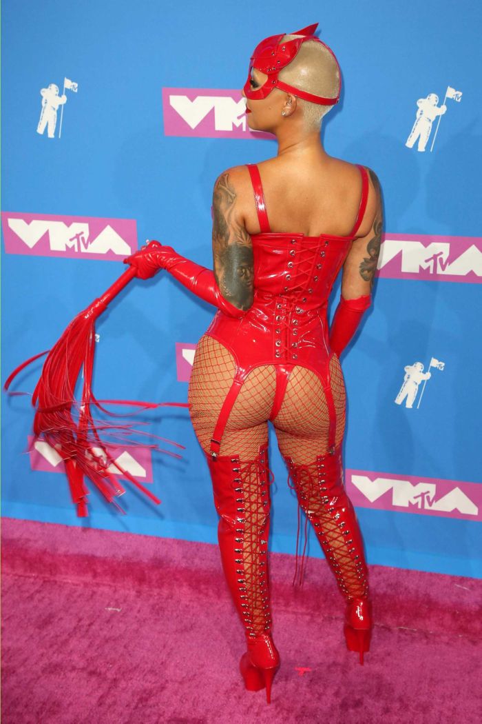Amber Rose In All Red At MTV Video Music Awards 2018