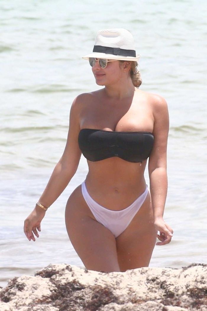 Anastasia Kvitko On The Beach In Bikini
