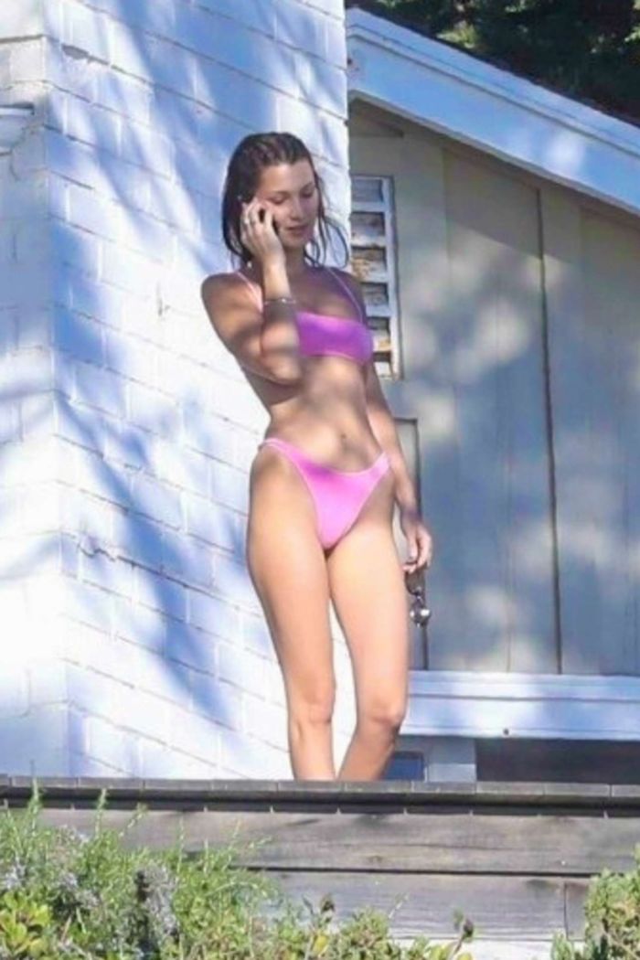 Bella Hadid Bikini Candids With Friends In Malibu