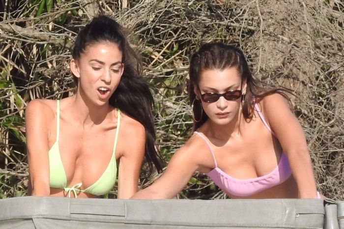 Bella Hadid Bikini Candids With Friends In Malibu