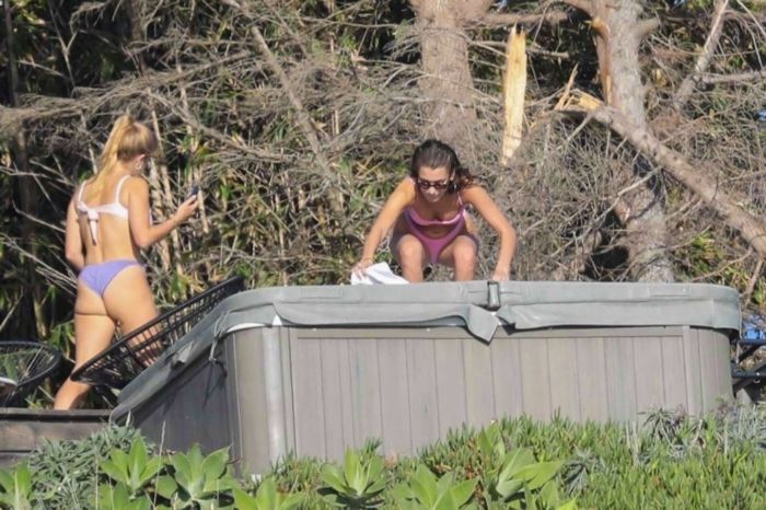 Bella Hadid Bikini Candids With Friends In Malibu