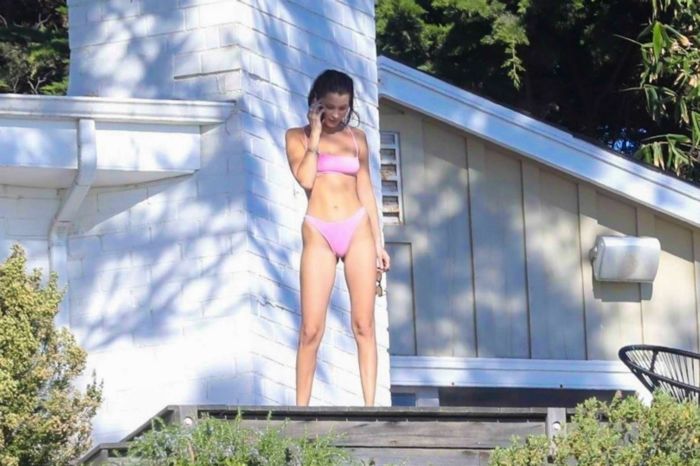 Bella Hadid Bikini Candids With Friends In Malibu