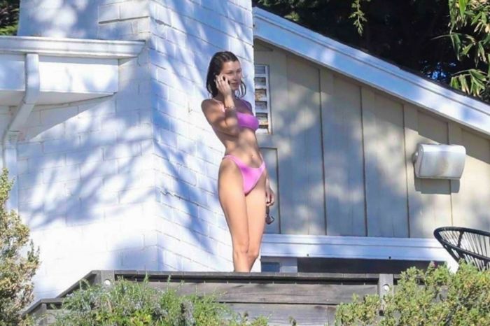Bella Hadid Bikini Candids With Friends In Malibu