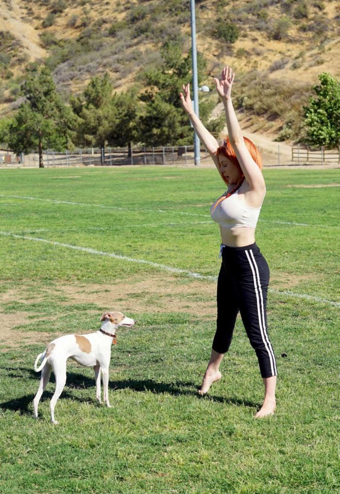 Courtney Stodden Working Out In Hollywood Hills