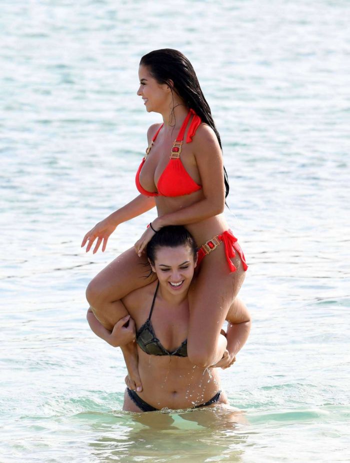 Demi Rose And Alexandra Cane Team Up Together On The Beach