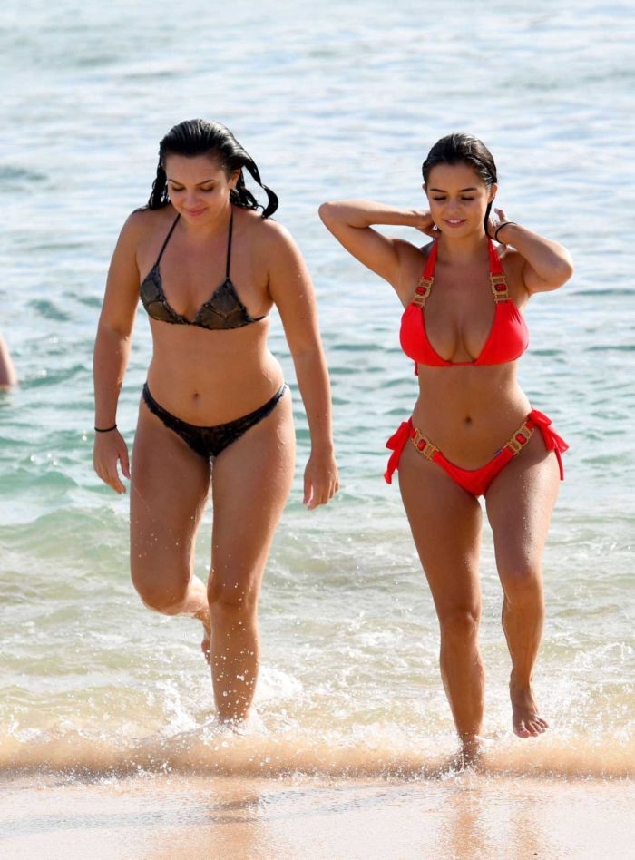 Demi Rose And Alexandra Cane Team Up Together On The Beach
