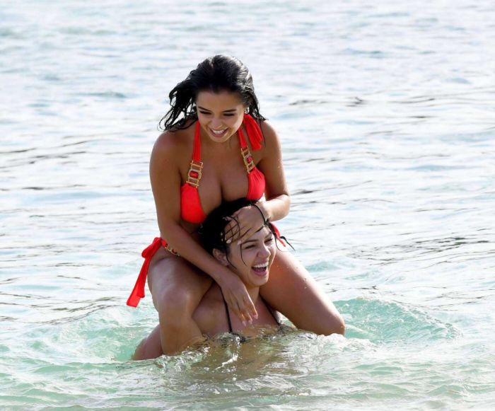 Demi Rose And Alexandra Cane Team Up Together On The Beach