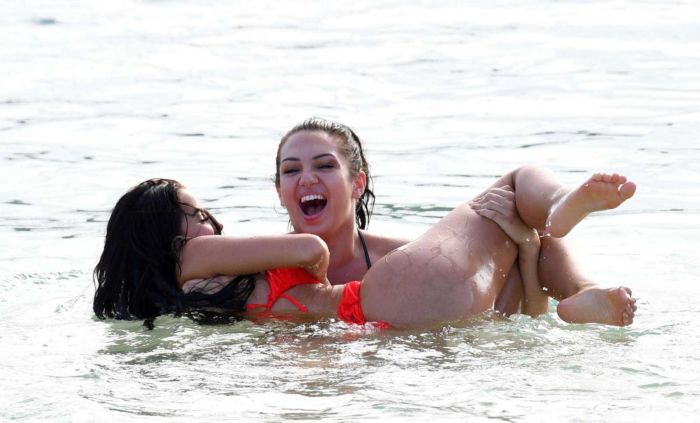 Demi Rose And Alexandra Cane Team Up Together On The Beach
