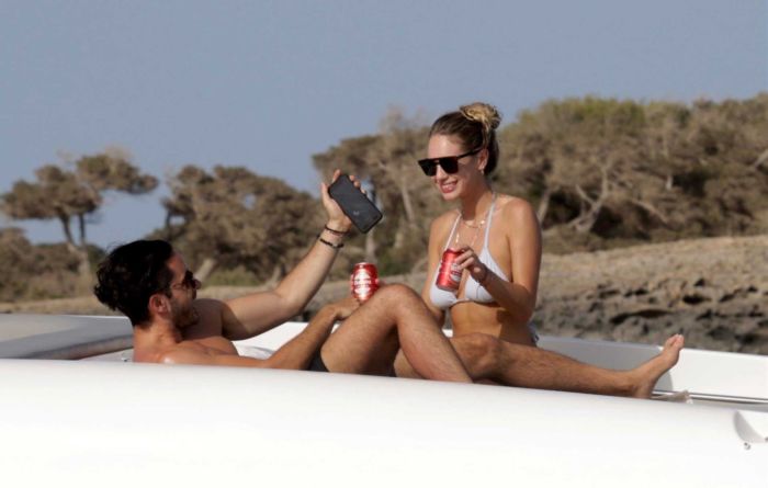Dylan Penn On A Boat In In Bikini