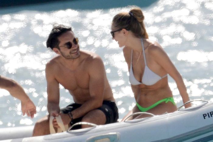 Dylan Penn On A Boat In In Bikini