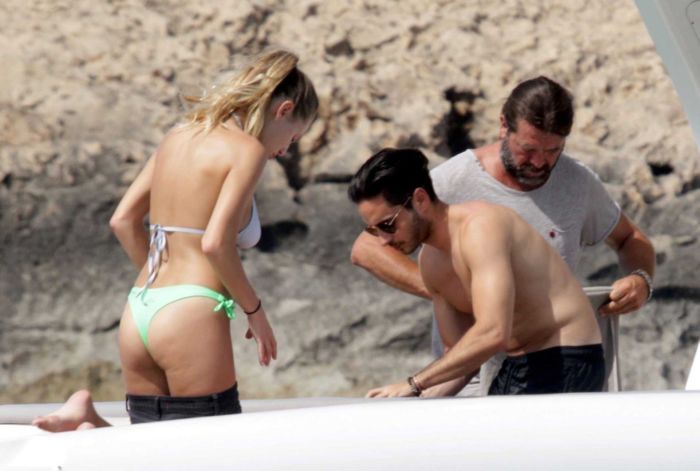 Dylan Penn On A Boat In In Bikini