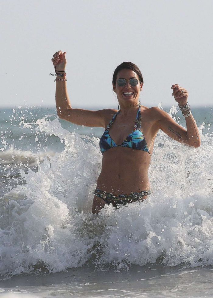 Elisabetta Gregoraci Enjoys Bikini Football At Twiga Beach Club In Forte Dei Marmi
