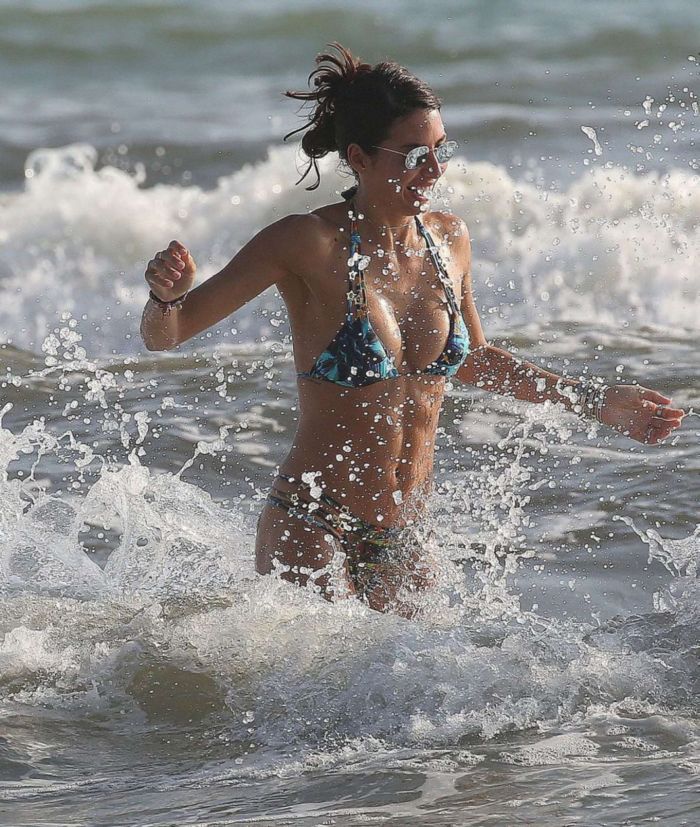 Elisabetta Gregoraci Enjoys Bikini Football At Twiga Beach Club In Forte Dei Marmi