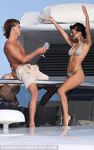 Emily Ratajkowski In Bikini At The Yacht In Sardinia