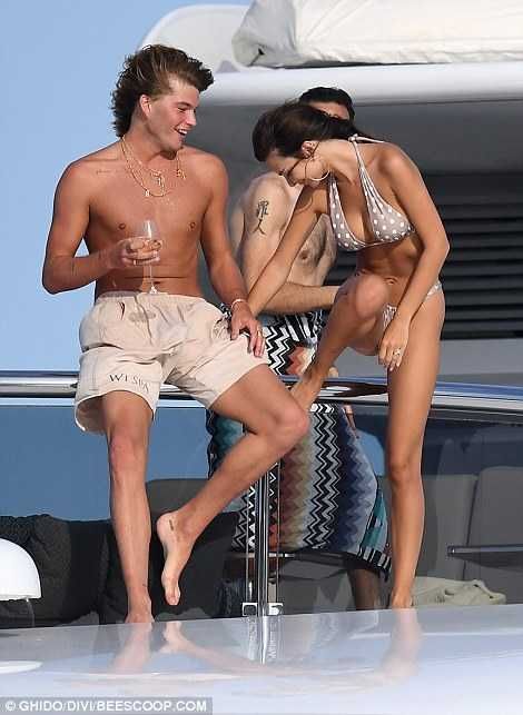 Emily Ratajkowski In Bikini At The Yacht In Sardinia