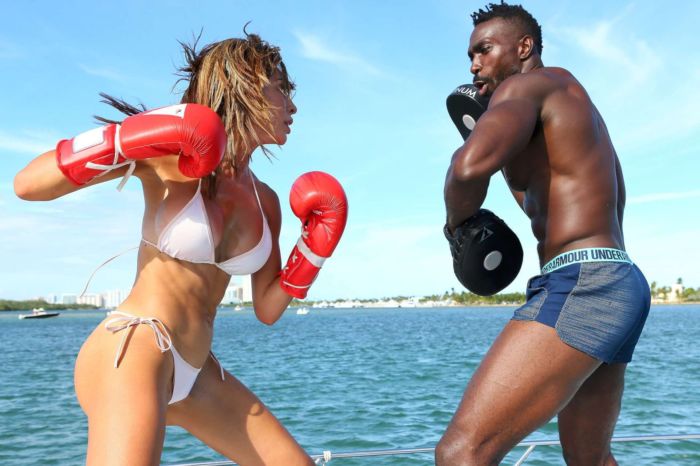 Farrah Abraham Boxing On Yacht In Miami