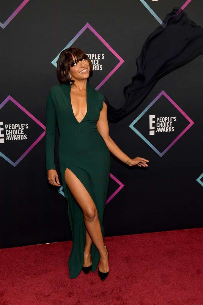 Kat Graham Attends People’s Choice Awards 2018