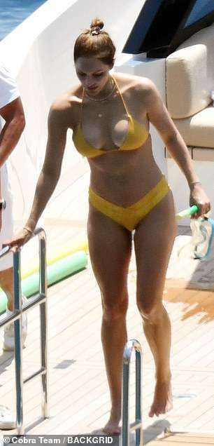 Katharine McPhee In A Bikini On a Yacht In Capri, Italy