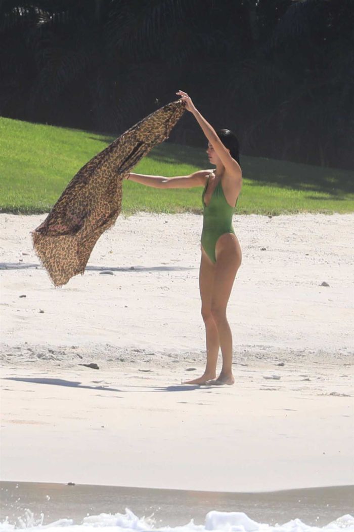 Kendall Jenner Enjoys Swimsuit Surfing In Mexico