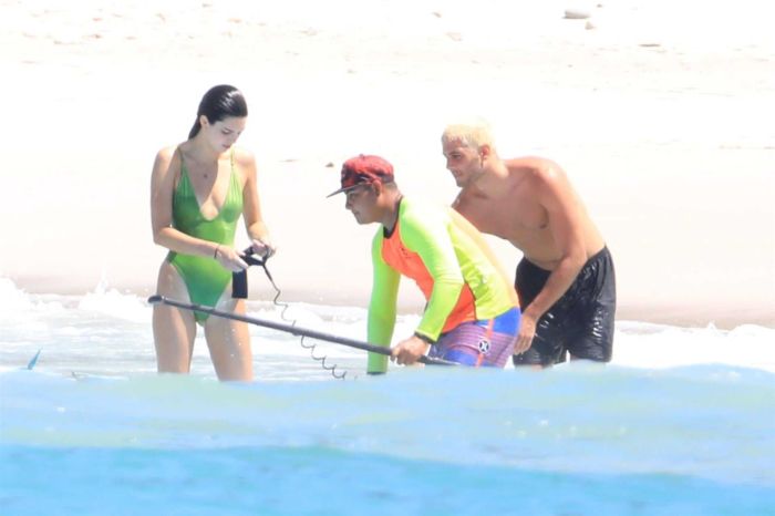 Kendall Jenner Enjoys Swimsuit Surfing In Mexico