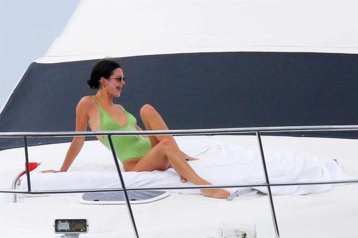 Kendall Jenner Enjoys Swimsuit Surfing In Mexico