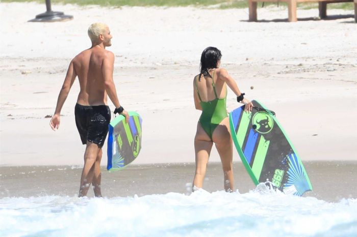Kendall Jenner Enjoys Swimsuit Surfing In Mexico