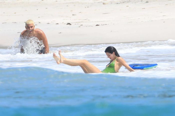 Kendall Jenner Enjoys Swimsuit Surfing In Mexico