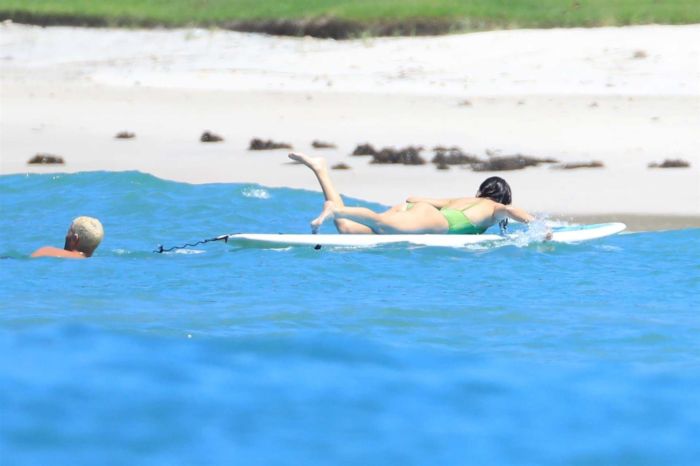 Kendall Jenner Enjoys Swimsuit Surfing In Mexico