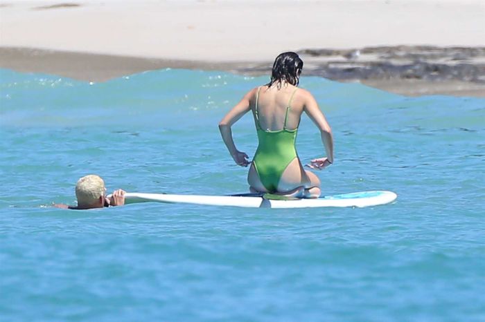 Kendall Jenner Enjoys Swimsuit Surfing In Mexico