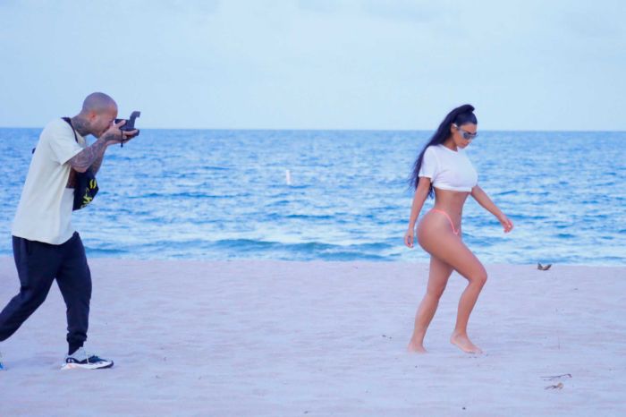 Kim Kardashian In Miami For A Bikini Photoshoot