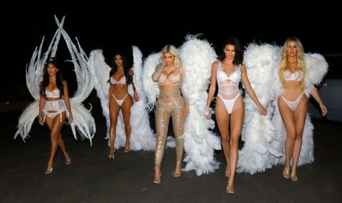 Kim, Kourtney And Khloe Kardashian, Kendall And Kylie Jenner Pose Together For Lingerie Photoshoot