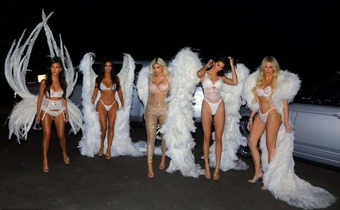 Kim, Kourtney And Khloe Kardashian, Kendall And Kylie Jenner Pose Together For Lingerie Photoshoot