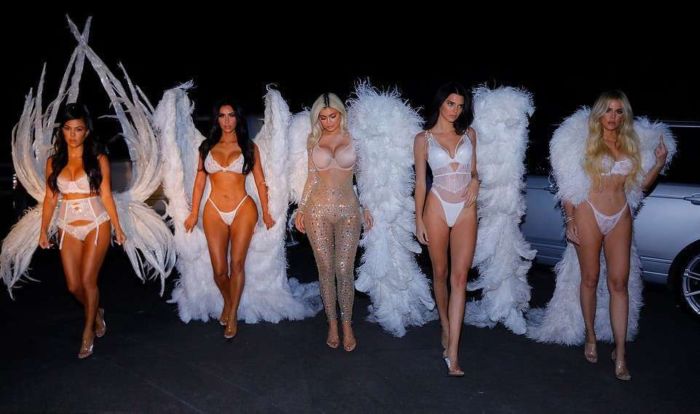 Kim, Kourtney And Khloe Kardashian, Kendall And Kylie Jenner Pose Together For Lingerie Photoshoot