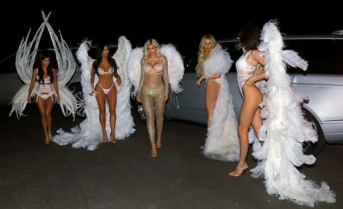 Kim, Kourtney And Khloe Kardashian, Kendall And Kylie Jenner Pose Together For Lingerie Photoshoot